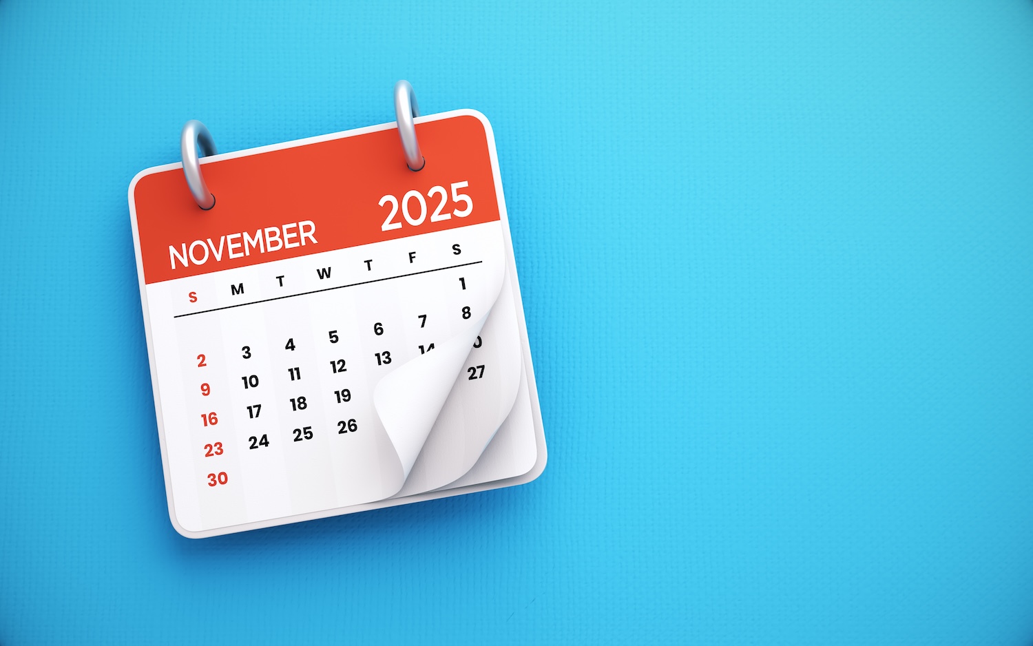 november calendar to schedule year end dental benefits