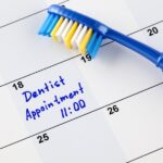 scheduling dentist appointment in june on calendar